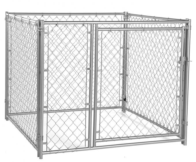 Heavy Duty Chain Link Fence Dog Run 10'L*5'W*6'H Galvanized Haisen