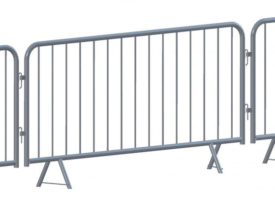 Hot Dipped Galvanized Crowd Control Barriers 1.1x2.1m / 1.1x2.2m Panel Size