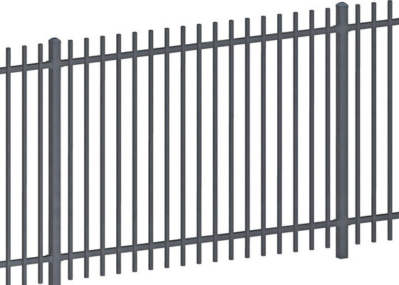 Steel Security Fencing System Hot Dipped Galvanized Garrison Security Fence