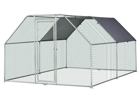 Chicken Coop Outlet Large Metal 20x10 ft Chicken Coop Backyard Hen House Cage Run Outdoor Cage