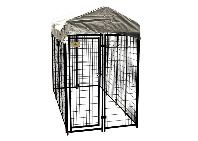 8'L X 4’W X 6'H Modular Dog Kennels Heavy Duty Playpen Roof Water