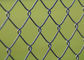 Galvanized Chain Link Fence Mesh , Galvanized Mesh Fence with Barbed Edges
