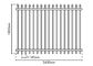 Steel Garden Garrison Fence Panel , Residential Garrison Fencing 2400L X 2100H