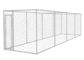 Outdoor Chain Link Dog Kennel 10 X 10 X 6 Feet Classic Galvanized