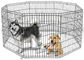 Foldable Stainless Steel Mesh Box Portable Pet Rabbit Dog Play Pen Exercise Cage
