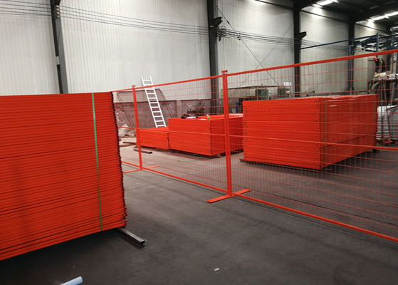 Red Exhibitions Construction Site Fencing 6'H X 10'L  with PVC Powder Painting