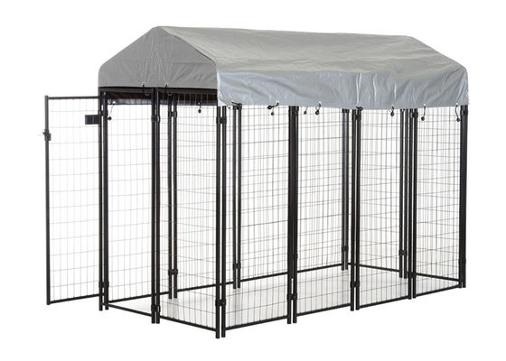 Metal Modular Dog Kennels Pet Cage , Houseables Dog Kennel Large Dog Crate