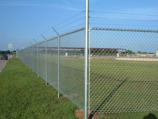 Football Field Galvanized Steel Chain Link Fence