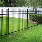 Powder Coating Iron Wrought Fence 6 Foot Portable Galvanized Steel
