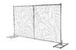 Chain Link Fence Panel Temporary Mobile Fence with Metal Feet America Market