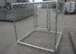 Outdoor Chain Link Dog Kennel 10 X 10 X 6 Feet Classic Galvanized