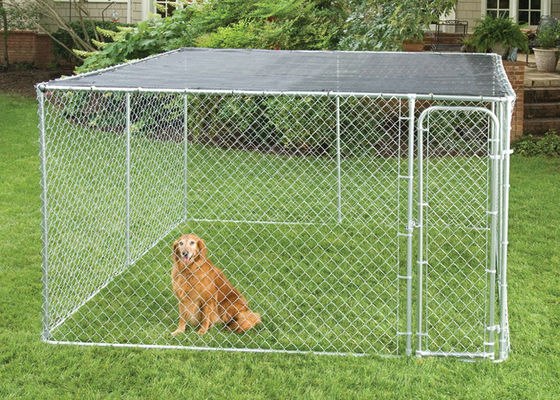 Power Coated Chain Link Dog Kennel 13 Feet X 7.5 Feet X 6 Feet