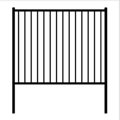 8ft Metal Residential Iron Wrought Fence Commerical Garden Privacy Fence Panels