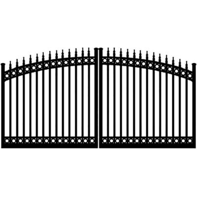 4ft Galvanized Wrought Iron Fence With Powder Coating 1.2mm-2.5mm