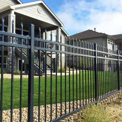 Decorative 8 Wrought Iron Fence Panels Heavy Duty Zinc Galvanized Dipped Stainless Steel Farm