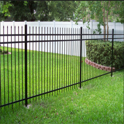 Powder Coating Iron Wrought Fence 6 Foot Portable Galvanized Steel