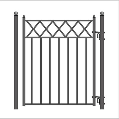 Residential Outdoor 6x8 Removable Decorative Wrought Iron Fence Panels