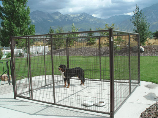 7.5 X 7.5ft Heavy Duty Dog Kennel Chain Link With Roof Cover
