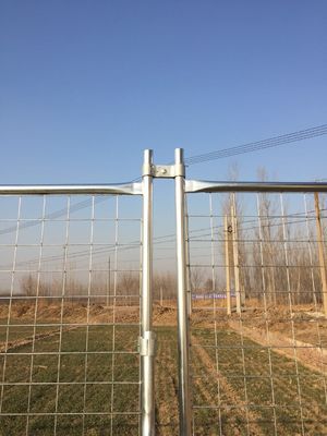 Removable Mesh Fence Panels 3mm Construction Outdoor Galvanized Temporary