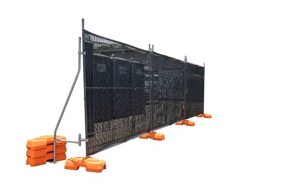 2m Construction Temp Fence Panels 32mm 8'' X 10'' Steel
