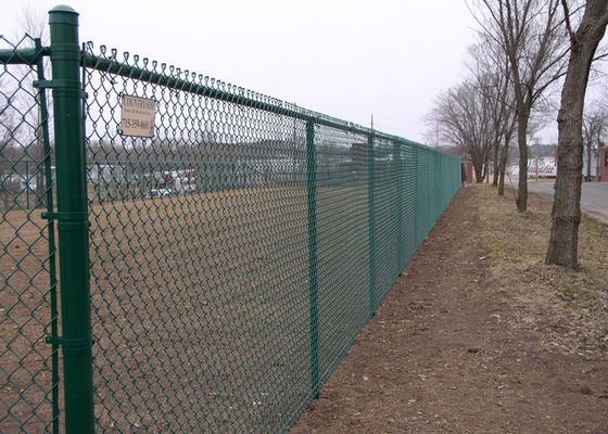 Galvanized Chain Link Mesh Fencing 50mm Outside Diameter 0.5m - 6m Height