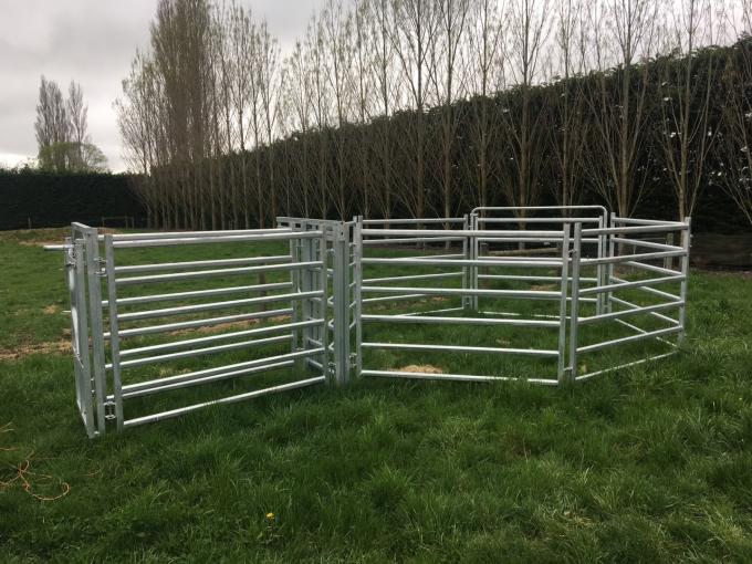 Heavy Duty Metal Corral Fence Portable Galvanized Livestock 4 / 5 / 6 ...